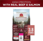 Purina ONE Natural High Protein Dry Dog Food Dry True Instinct with Real Beef and Salmon With Bone Broth and Added Vitamins, Minerals and Nutrients - (Pack of 4) 3.8 lb. Bags