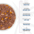 Tiki Cat Aloha Friends, Tuna, Tilapia & Pumpkin, Grain-Free & High Moisture, Wet Cat Food for All Life Stages 3 oz. Cans (Pack of 12)