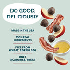 Shameless Pets Dog Training Treats Bacon/Apple and Chicken/Peanut Butter - Natural and Soft Puppy Treats with Collagen - Medium Dog Treats Pack of 2 (8oz Each)