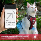 Cat Harness and Leash for Walking Escape Proof Soft Adjustable Cat Leash Breathable Honeycomb Structure Comfortable Vest Easy to Wear Kitten Harness for Outdoor Travel, Honeycomb Red, XXS