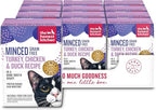 The Honest Kitchen Minced - Turkey, Chicken & Duck in Bone Broth Gravy Wet Cat Food, 5.5 oz (Pack of 12)