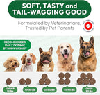 Hemp Calming Chews for Dogs - 170 Dog Calming Chews - Anxiety Relief Treats - Advanced Stress Relief, Separation Aid, Barking, Fireworks, Melatonin - Hip & Joint Supplement - Made in USA