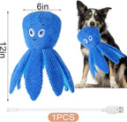 BABORUI Interactive Dog Toys Octopus, Jumping Squeaky Dog Toys with Recording and Music Modes, Rechargeable Moving Dog Chew Toys for Small/Medium/Large Dogs to Keep Them Busy