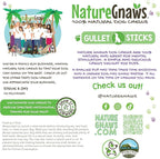 Nature Gnaws Beef Gullet Sticks for Dogs 5-6" (1Lb) - Natural Beef Jerky Stick Dog Chew Treats - Rawhide Free