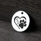 MYLUCKYTAG QR Code Stainless Steel Dog ID Tag, Digital Pet Profile, Location Alert Email, Engraved Dog Collar Tag