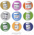 waggedy Omega Max Chews for Dogs with Salmon Oil & Flaxseed — Dog Essentials for Shiny Coats & Healthy Skin — Dog Supplements & Vitamins (60 Chews)