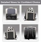 Cat Backpack Carrier – Airline Approved Dog Carrier for Small Dogs, Cats & Pets – Ventilated Backpack Pet Carrier for Travel, Hiking, Vet Trips – Soft Sided Puppy Carrier Bag with Padded Straps