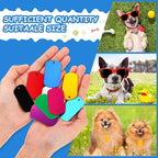 Ferraycle 300 Pieces Aluminum Dog Tags, Blank Discs for DIY Decorative Craft Pet Tags, Metal Stamping, Multicolor, 50 x 29 x 1 Mm, 3 mm Hole