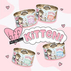 Weruva B.F.F. Kitten The Kitten Me Softly Variety Pack, 2.8oz Can, Pack of 12