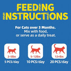 Just Try 16 OZ Tuna Cat Treats for Indoor Cats Training Treats with Real Tuna Omega-3 for Cats Joint Support & Skin Coat Health & Dental Care