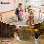 SCENEREAL Large Tennis Ball for Dogs, 9.5" Inflatable Dog Toy Balls for Large Medium Small Dogs Puppies, Funny Interactive Sports Ball for Indoor Outdoor Training Playing