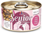 Weruva Senior Cat Food, Tuna and Salmon in Gravy, 3oz Can, Pack of 12