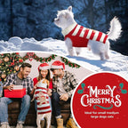 PETCARE Christmas Dog Costume Pet Sweater Vest Cute Bear Red Striped Cat Sweaters Warm Winter Dog Clothes for Small Medium Large Dogs Cats Ugly Xmas Puppy Doggy Chihuahua Yorkie Outfits