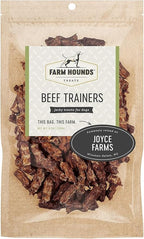 Farm Hounds - Beef Trainers - Premium Natural Beef Jerky for Dogs - Made from 100% Humanely Raised Cattle - Easy-Break - Great for Training & Treats - No Added Fillers - Made in USA - 4.5 oz - 2 Pack