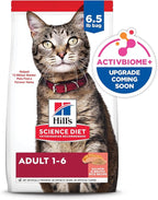 Hill's Science Diet Adult 1-6, Adult 1-6 Premium Nutrition, Dry Cat Food, Salmon & Brown Rice, 6.5 lb Bag