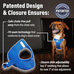 DOGGIE DESIGN American River Solid Ultra Choke-Free Dog Harness - Cobalt Blue (XX-Large)