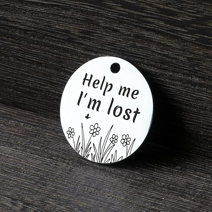 MYLUCKYTAG QR Code Stainless Steel Dog ID Tag, Dog Collar Tag with Engraved Pet Profile, Pet Location Alerts by Email