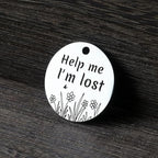 MYLUCKYTAG QR Code Stainless Steel Dog ID Tag, Dog Collar Tag with Engraved Pet Profile, Pet Location Alerts by Email