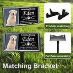 Pet Headstones for Dogs & Cats - Personalized Black Granite Dog Memorial Plaques for Outdoor Engraved Cat Grave Markers, Funerary Tombstone with Photo, Memorial Stones for Memory Garden (Animal)