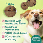 Honest to Goodness Plant Snacks Buddy Boost Cranberry & Pomegranate Recipe Dog Treats, Enriched with Omega 3s & Postbiotics, 8oz