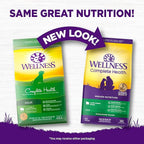 Wellness Complete Health Dry Dog Food with Grains, Natural Ingredients, Made in USA with Real Meat, All Breeds, For Adult Dogs (Lamb & Barley, 5-Pound Bag)