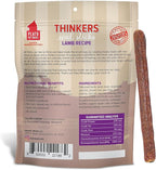 Plato Pet Treats Thinkers - Meat Sticks for Dogs - Limited Ingredient Treats with EPA and DHA to Support Skin, Coat, and Brain - Air-Dried - Lamb 18oz