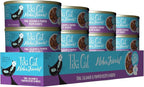 Tiki Cat Aloha Friends, Tuna, Calamari & Pumpkin, Grain-Free & High Moisture, Wet Cat Food for All Life Stages 3 oz. Can (12 Count)