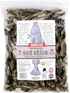 Polkadog Cod Skins for Dogs (2lb Shortie) - Single Ingredient, Wild-Caught Fish Skin Dog Treats for All Breeds – High in Lean Protein & Omega-3. Hypoallergenic, Grain Free. Handcrafted & Made in USA