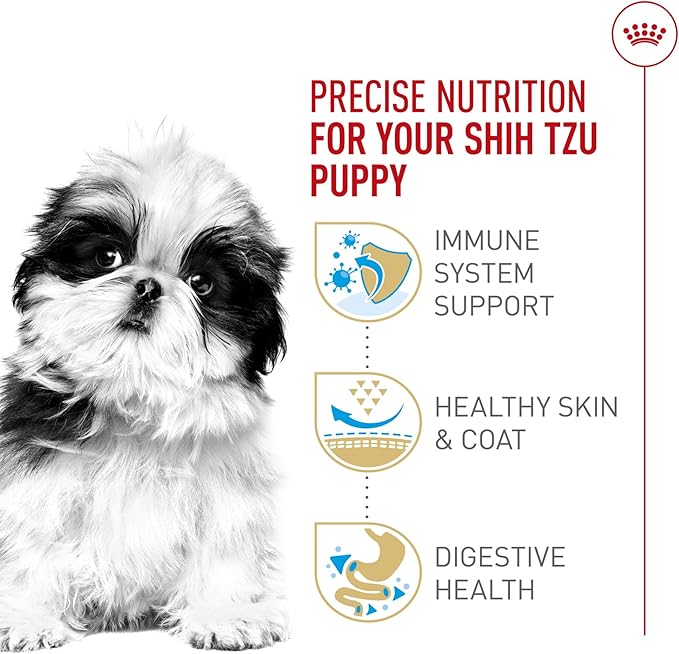Royal Canin Breed Health Nutrition Shih Tzu Puppy Dry Dog Food, 2.5 lb Bag