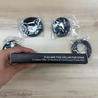 Flea Collar for Dogs 4 Pack, 32 Months Comfort Flea and Tick Prevention, Waterproof Dog Flea and Tick Collar, Adjustable Flea and Tick Treatment for Dogs - One Sizes Fit All (Black)