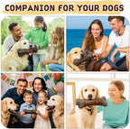 Dog Toys Chewers,Dog Chew Toy for Aggressive Chewers Sausages,Squeaky Dog Toy Interactive (Brown Bone)