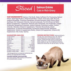 Wellness Complete Health Sliced Adult Wet Cat Food, Natural, Protein-Rich, Grain Free, 3 Ounce, 24 Pack, (Salmon Entrée)