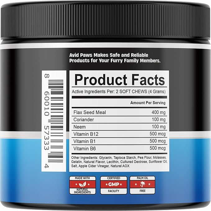 Natural Flea and Tick Prevention for Dogs - Dog Flea and Tick Treatment Chewable - Safe Flea Treatment Dogs of All Breeds & Ages - Flea Chews for Dogs - Flea Pills for Dogs for Dog Flea & Tick Control