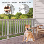 16.4 FT x 15.7 in Roll Mesh Fence, Versatile Black Plastic Fencing & Netting, Cuttable Animal Wire Mesh Fence, Durable Tree Trunk Protector, Suitable for Cat Dog Rabbit Barrier and Plant Protectors