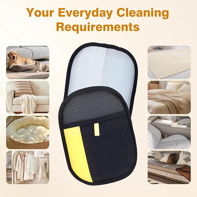 2Pcs Pet Hair Removal Gloves for Cats and Dogs. The Latest Reusable electrostatic pet Hair Removal Gloves.Pet Hair Removal Tool Suitable for Sofas, Bed Sheets, Clothing, and car Seats