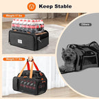 17x12x8.3 TSA Approved Expandable pet Carrier for Extra-Small Dog Under 6 lbs,Small-Medium cat Under 8 lbs,for jetblue and Other Airlines only Have 8.5'' Height Space underseat