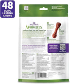 Wellness WHIMZEES Brushzees Dog Dental Treats, Natural Chews, Extra Small Size Stick, (48 Count)