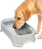 Neater Pet Brands Large Water Bowl for Dogs, Outdoor Dog Water Bowl (1.25 Gallon Extra-Large Capacity), Big Trough Style Food Dish for Indoors or Outside, No Spill Large Dog Bowls, Vanilla Bean