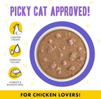 Weruva B.F.F. OMG - Best Feline Friend Oh My Gravy!, Chicken & Beef Be Happy with Chicken & Beef in Gravy, 5.5oz Can (Pack of 8)