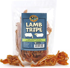 Lamb Tripe - Single Ingredient & Dehydrated Dog Treats - Lamb Treats for Sensitive Stomach - No Hide Dog Chews Tripe - 10oz