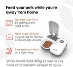 Cat Mate C200 2-Meal Automatic Pet Feeder for Cats and Small Dogs with Ice Pack