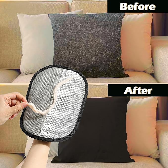 3 Pack Pet Hair Removal Gloves, Pet Grooming Glove, Reusable Cat Dog Electrostatic Hair Remover Grooming Mitten, for Cleaning Pet Hair From Sofas, Clothing, Carpets, Furniture, and Car Seats