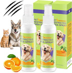 2PCS Pet Deterrent Spray - Stops Cat & Dog Peeing, Chewing, Scratching, Natural Citrus & Lemon Formula, Safe, Stain-Free Pee Corrector for Furniture, Shoes Indoor & Outdoor Training (4oz)