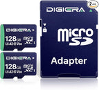 128GB CT100 microSDXC UHS-I Memory Card with Adapter - up to 100MB/s, C10, U3, V30, 4K UHD, A2, Micro SD Card for Smartphones, Tablets, Cameras, Gaming Consoles, and Drones (2 Pack)