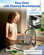 Large Dog Water Fountain SS304,12L Ultra-Purification Pet Drinking Dispenser with Visual Window,Widely Drinking Area,Deep Purification Filter,Triple Waterfall Structure,Low Water Indicator