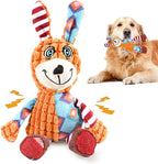 Squeak Dog Toys Durable Plush for Small & Medium Breeds - Soft Chew-Resistant Fabric, Interactive Indoor/Outdoor Play, Perfect for Puppy Teething - Ideal Pet Gift, Dog