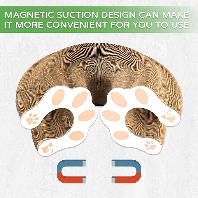 2Pack Magic Organ Cat Scratching Board Cat Accordion Toy Cats Scratching Post Ball Track, Kitten Fun Intelligence Physical Exercise Educational Toy Kitty Kurlz