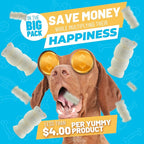 Sitka Farms Beef Cheek ROLL Natural 5-6 Inch (10 Count) Extra Thick Dog Chew Bones No Rawhide Sourced from Free Range Grass Fed/Healthy Teeth and Gums for Small Medium and Large Dogs