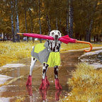 IECOii Dog Raincoats for Large Dogs,Waterproof Large Doggy Rain Jacket with Hood,Reflective Breathable Pet Rain Coat with Hood,Ideal for Adventures, Walking, Hunting in Dark,Green,XL