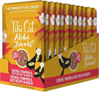 Tiki Cat Aloha Friends, Chicken, Pumpkin & Beef, Grain-Free & High Moisture, Wet Cat Food for All Life Stages 2.5 oz. Pouch (12 Count)